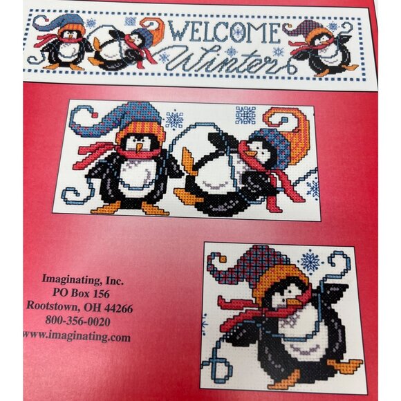 RARE Welcome Winter Cross Stitch Pattern Booklet By Diane Arthurs - Picture 1 of 3